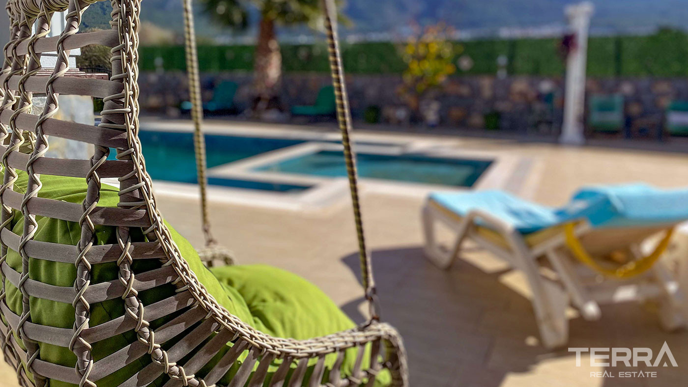 Furnished Villa with Mountain Views and a Pool in Hisarönü, Fethiye - 102350