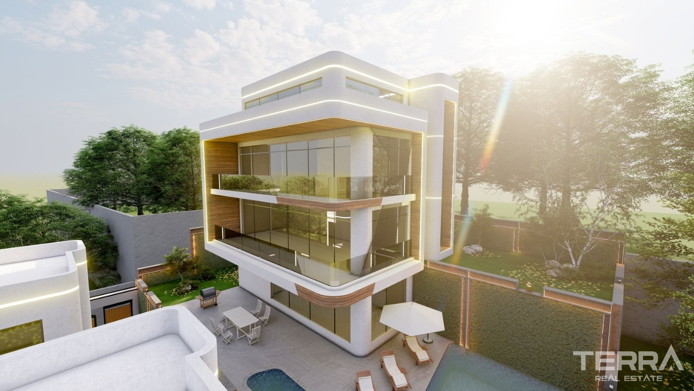 Modern Hillside Villas with Private Pools in a Quiet Part of Alanya - 102522