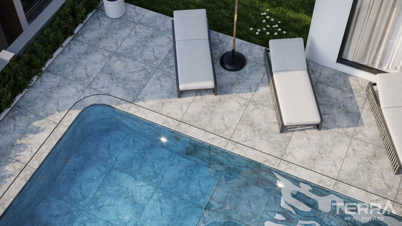 Modern Hillside Villas with Private Pools in a Quiet Part of Alanya - 102527