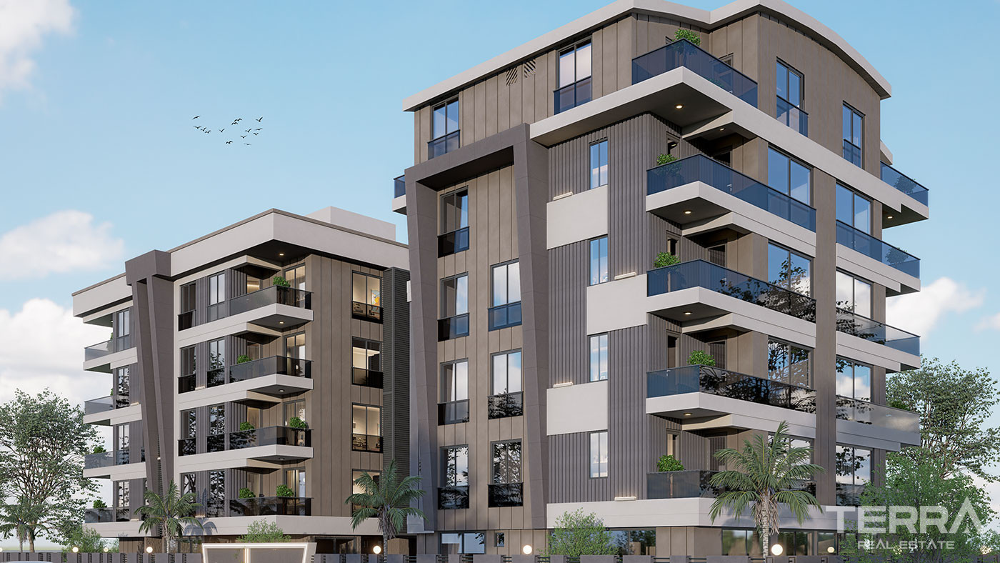 Elegant Apartments Near the Sea in Antalya's Prestigious Location - 102388