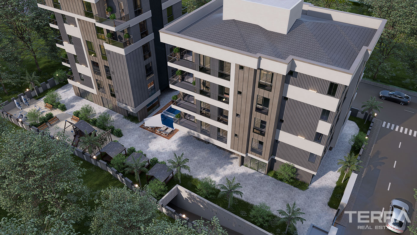 Elegant Apartments Near the Sea in Antalya's Prestigious Location - 102393