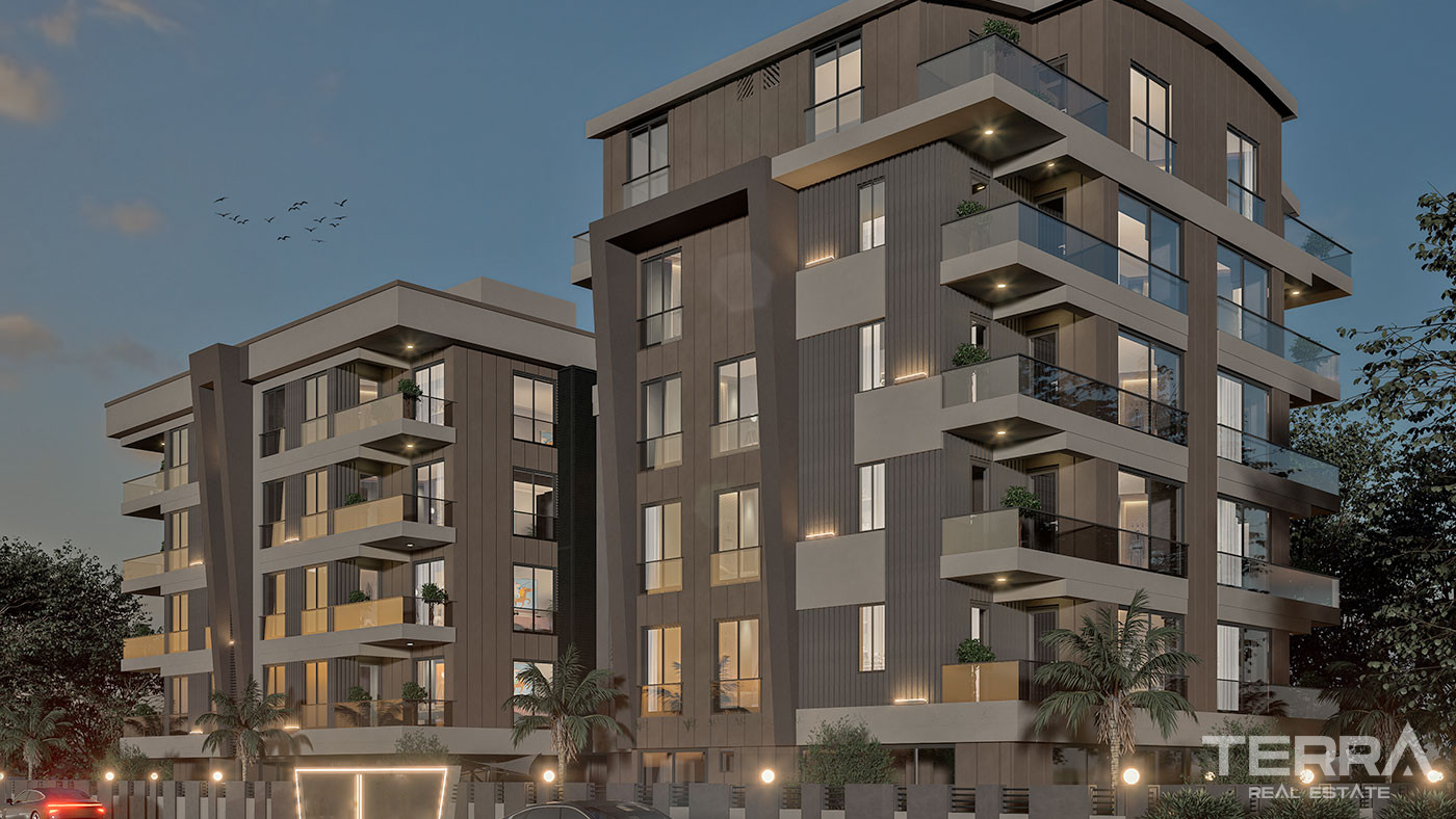 Elegant Apartments Near the Sea in Antalya's Prestigious Location - 102398