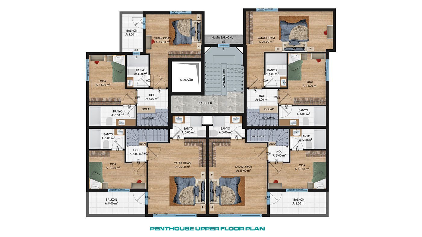 Elegant Apartments Near the Sea in Antalya's Prestigious Location - 102403