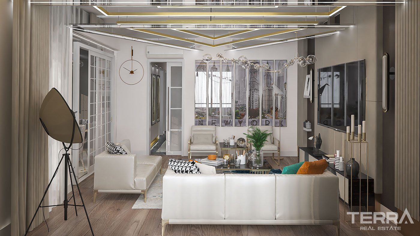 Elegant Apartments Near the Sea in Antalya's Prestigious Location - 102408