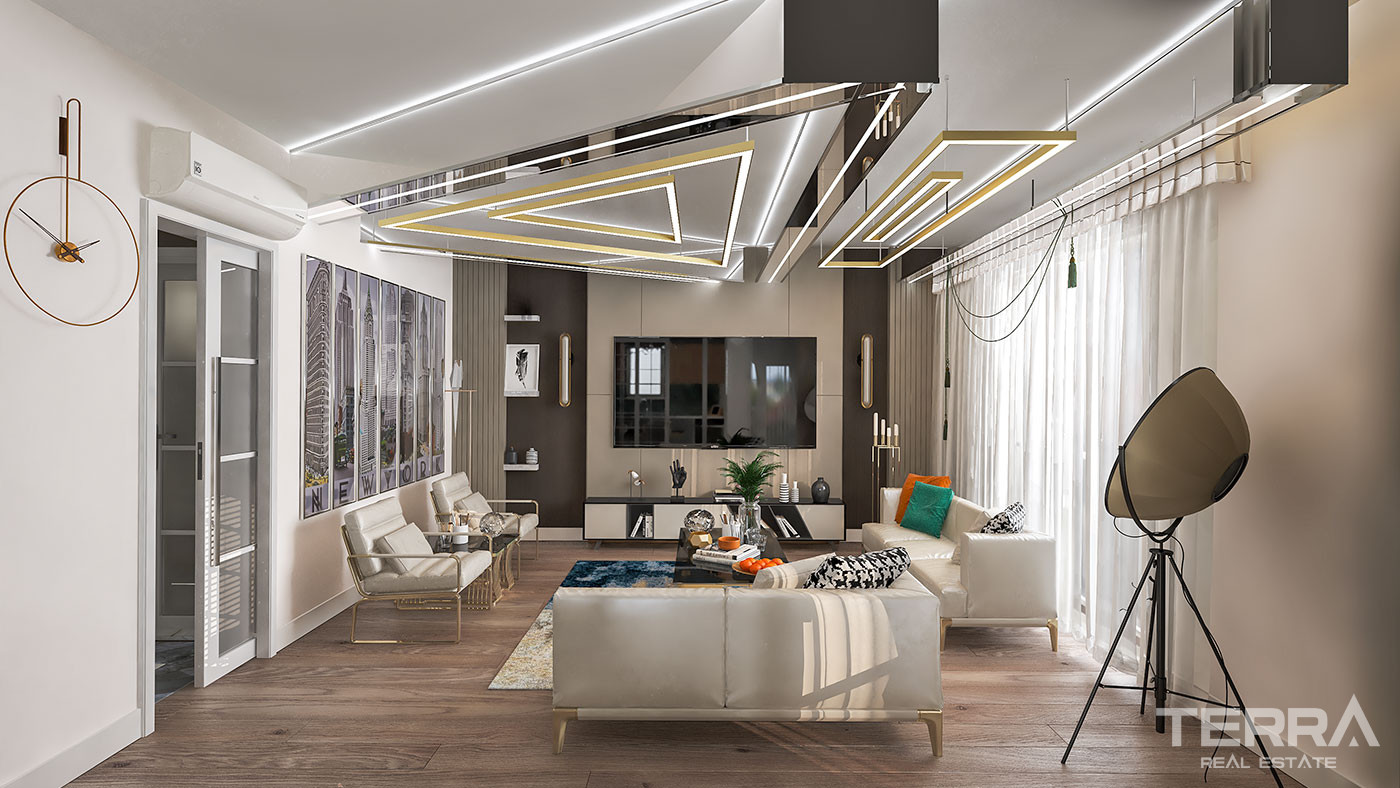 Elegant Apartments Near the Sea in Antalya's Prestigious Location - 102409