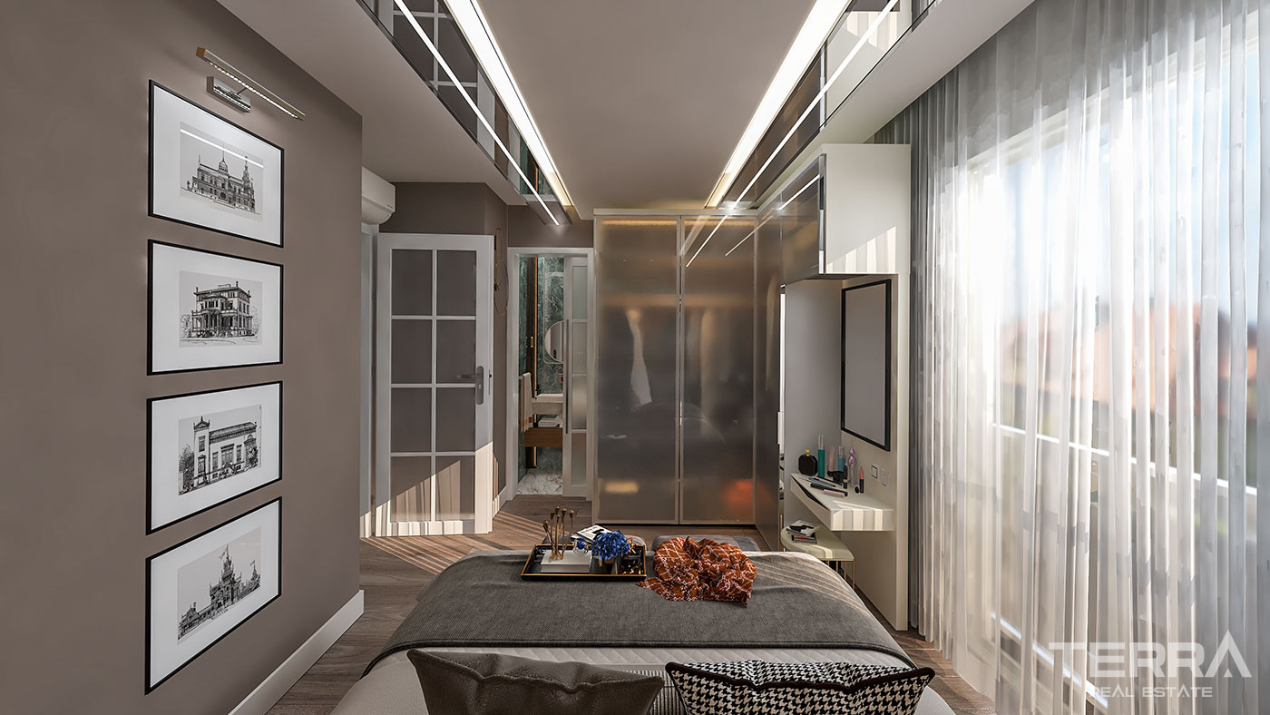 Elegant Apartments Near the Sea in Antalya's Prestigious Location - 102413