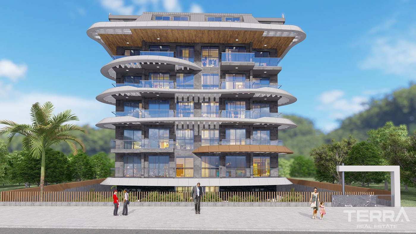Stylish Beachfront Apartments in Peaceful Location of Kestel, Alanya - 102549