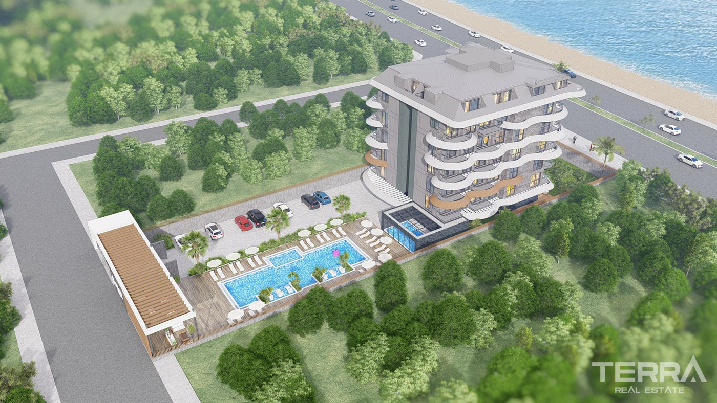 Stylish Beachfront Apartments in Peaceful Location of Kestel, Alanya - 102551