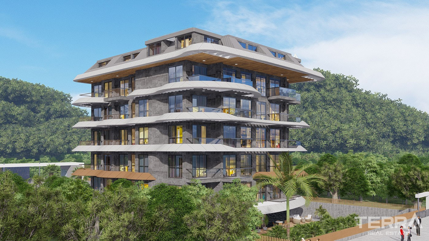 Stylish Beachfront Apartments in Peaceful Location of Kestel, Alanya - 102552