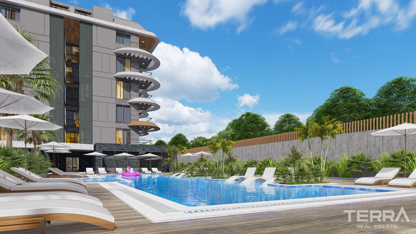 Stylish Beachfront Apartments in Peaceful Location of Kestel, Alanya - 102553
