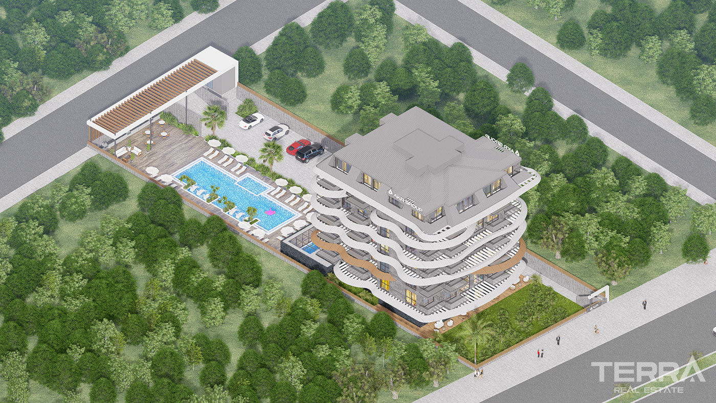 Stylish Beachfront Apartments in Peaceful Location of Kestel, Alanya - 102565