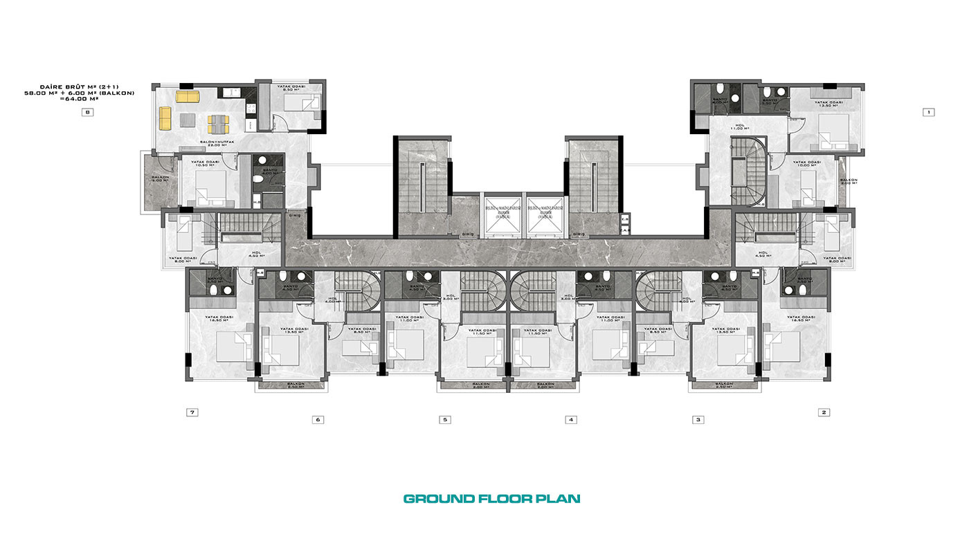 Modernly Designed Apartments of Multiple Layouts in Demirtaş, Alanya - 102642