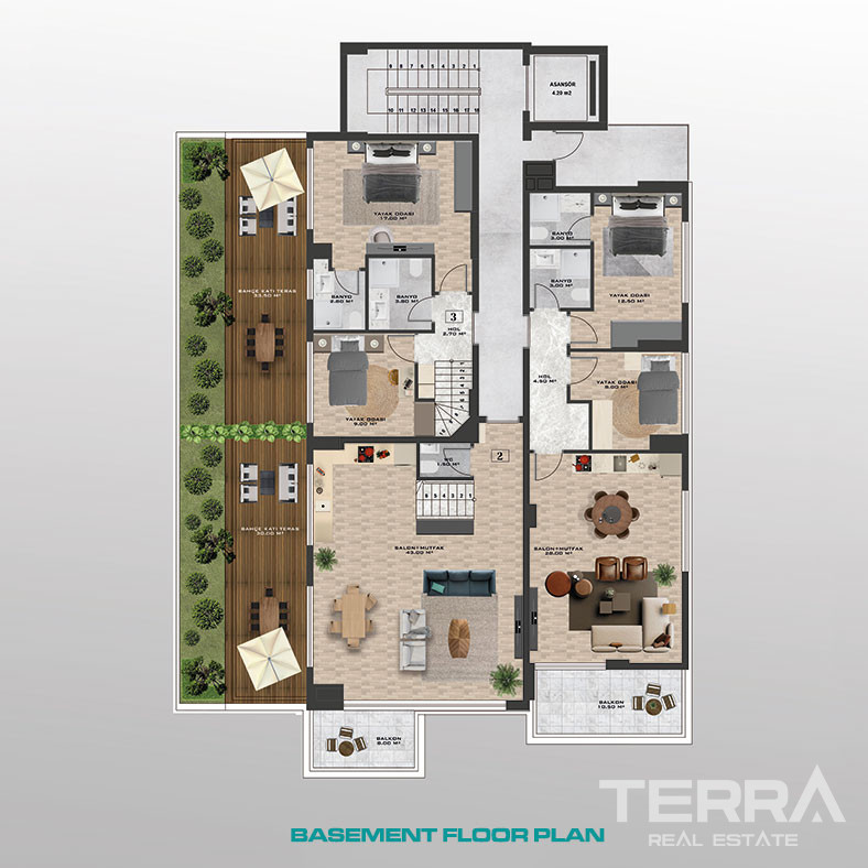 Move-in Ready Apartments in Alanya Just Steps From The Kargıcak Beach - 102721
