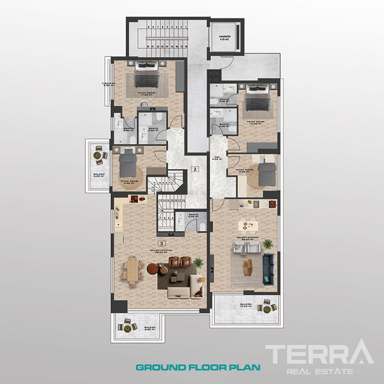 Move-in Ready Apartments in Alanya Just Steps From The Kargıcak Beach - 102723