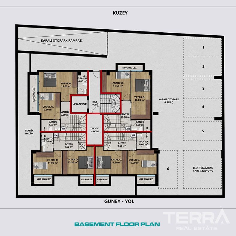 Apartments Near Daily Amenities and University in Konyaaltı, Antalya - 102738