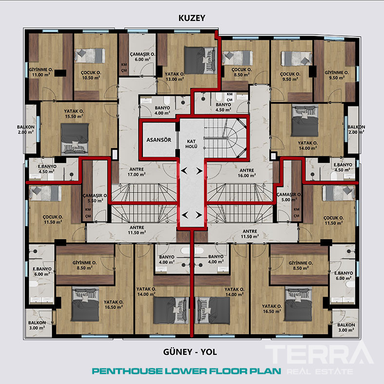 Apartments Near Daily Amenities and University in Konyaaltı, Antalya - 102740