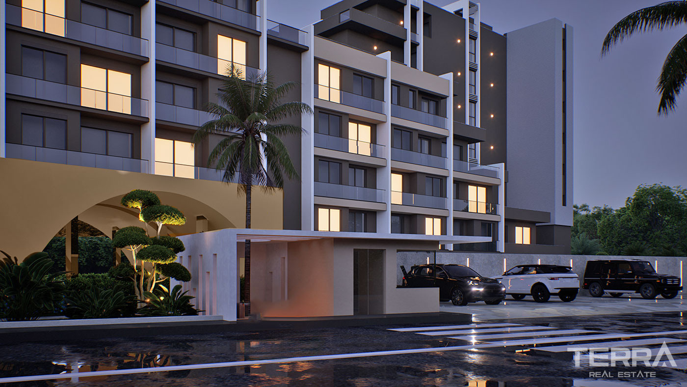 Elegant Apartments in a Luxury Complex with Swim-Up Pool in Altıntaş - 102802