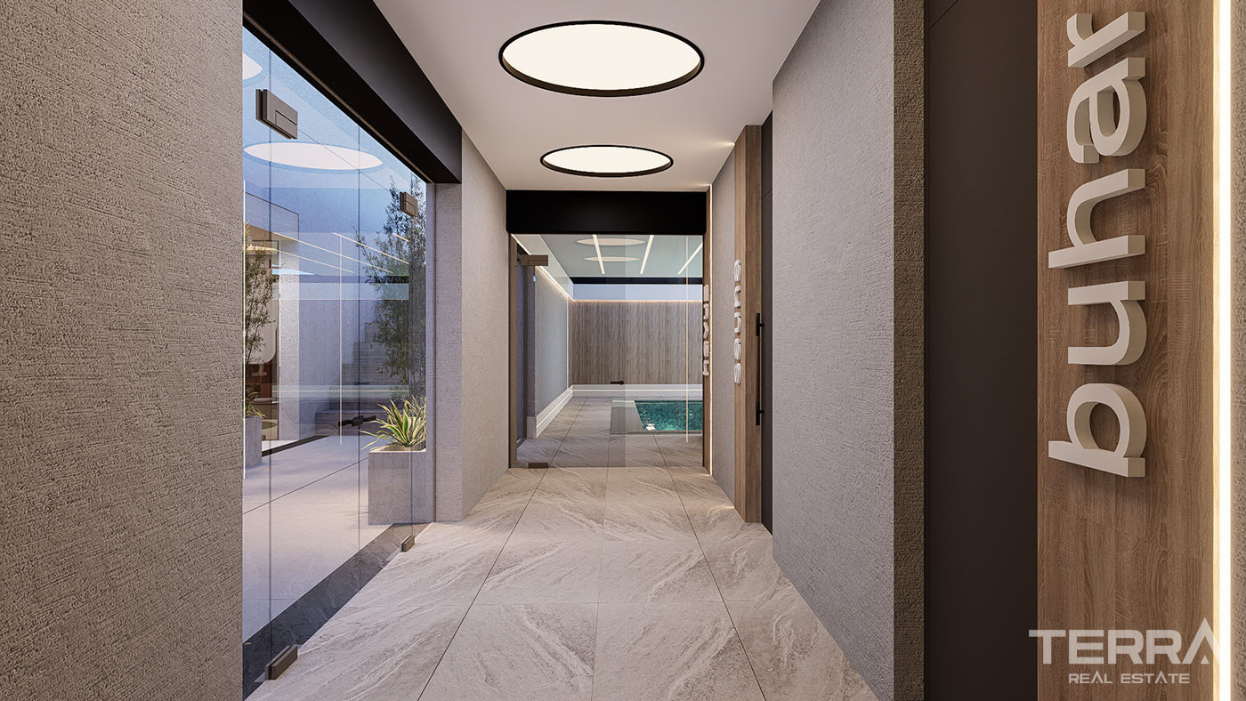 Elegant Apartments in a Luxury Complex with Swim-Up Pool in Altıntaş - 102819