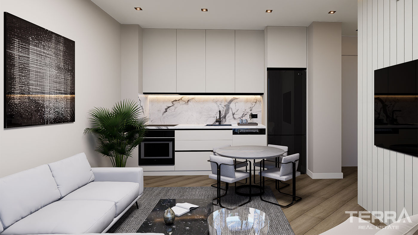 Elegant Apartments in a Luxury Complex with Swim-Up Pool in Altıntaş - 102826