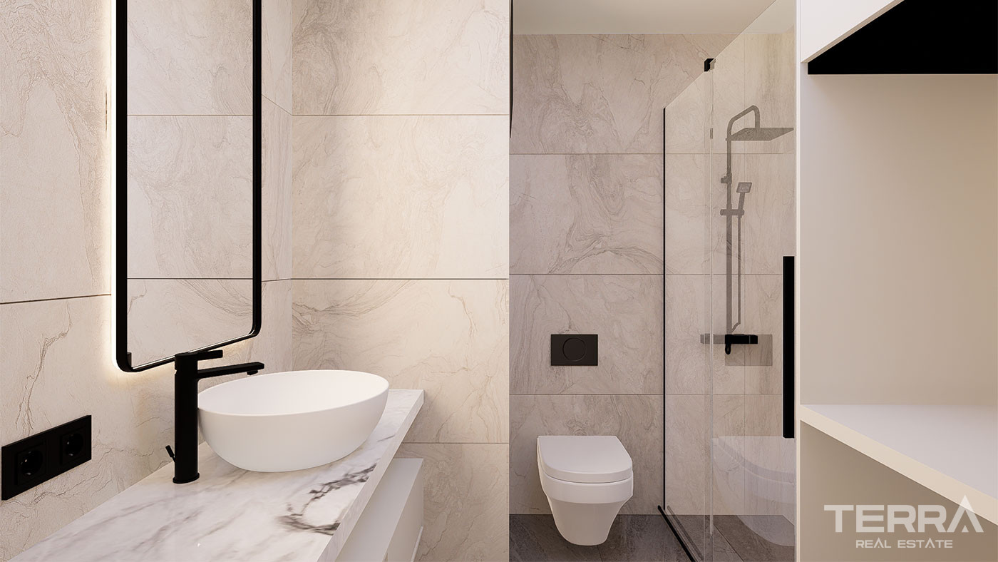 Elegant Apartments in a Luxury Complex with Swim-Up Pool in Altıntaş - 102832
