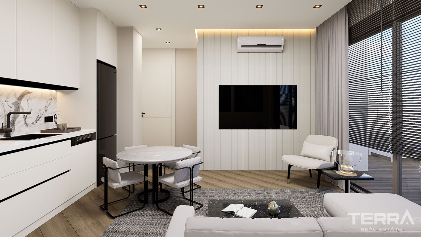 Elegant Apartments in a Luxury Complex with Swim-Up Pool in Altıntaş - 102833