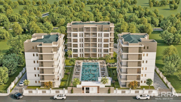 Family Friendly Flats with Shared Amenities in Altıntaş, Antalya