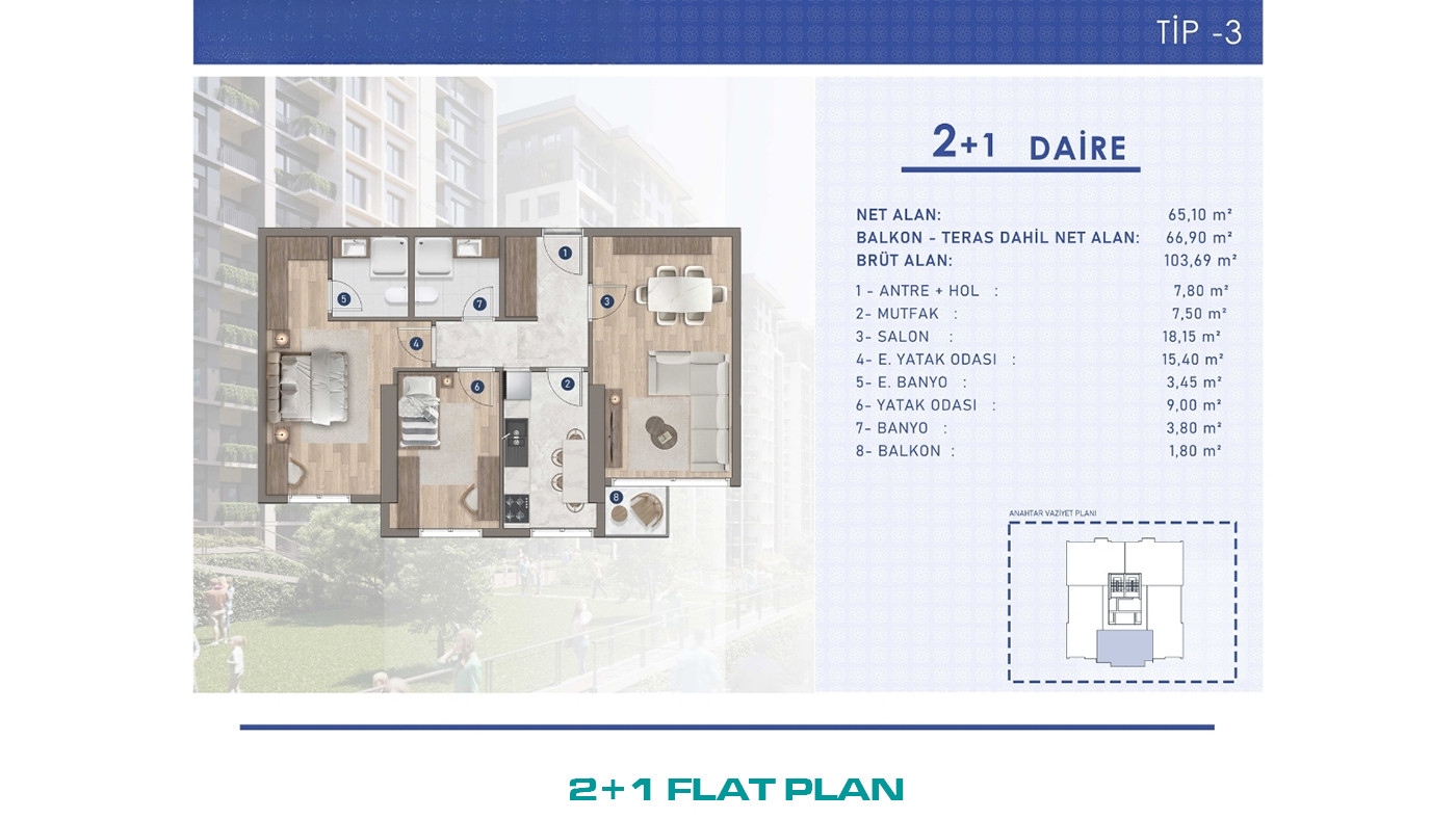 Flats within a 10 Block Residential Project in Bağcılar, İstanbul - 102884