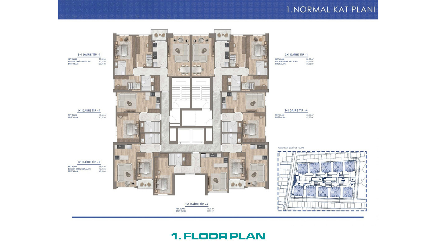 Flats within a 10 Block Residential Project in Bağcılar, İstanbul - 102885