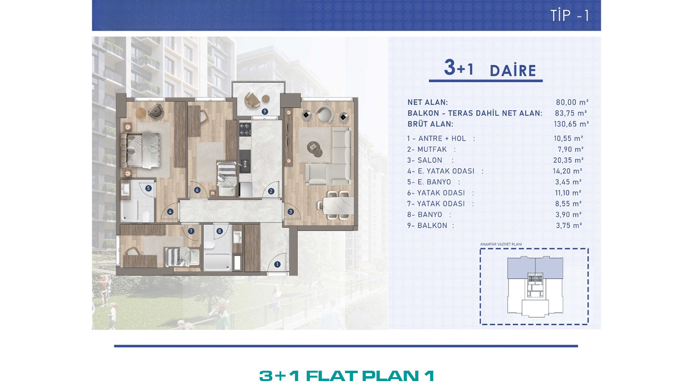 Flats within a 10 Block Residential Project in Bağcılar, İstanbul - 102889