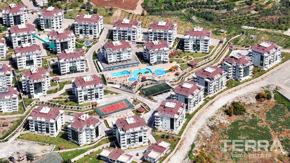 Two bedroom furnished apartment in Olive City, Alanya - 4840