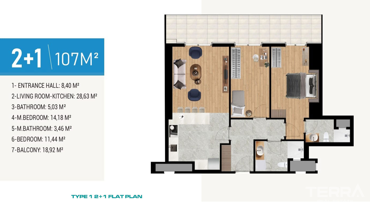 Lakeview Flats in a Family-Oriented Complex in Büyükçekmece, İstanbul - 102952
