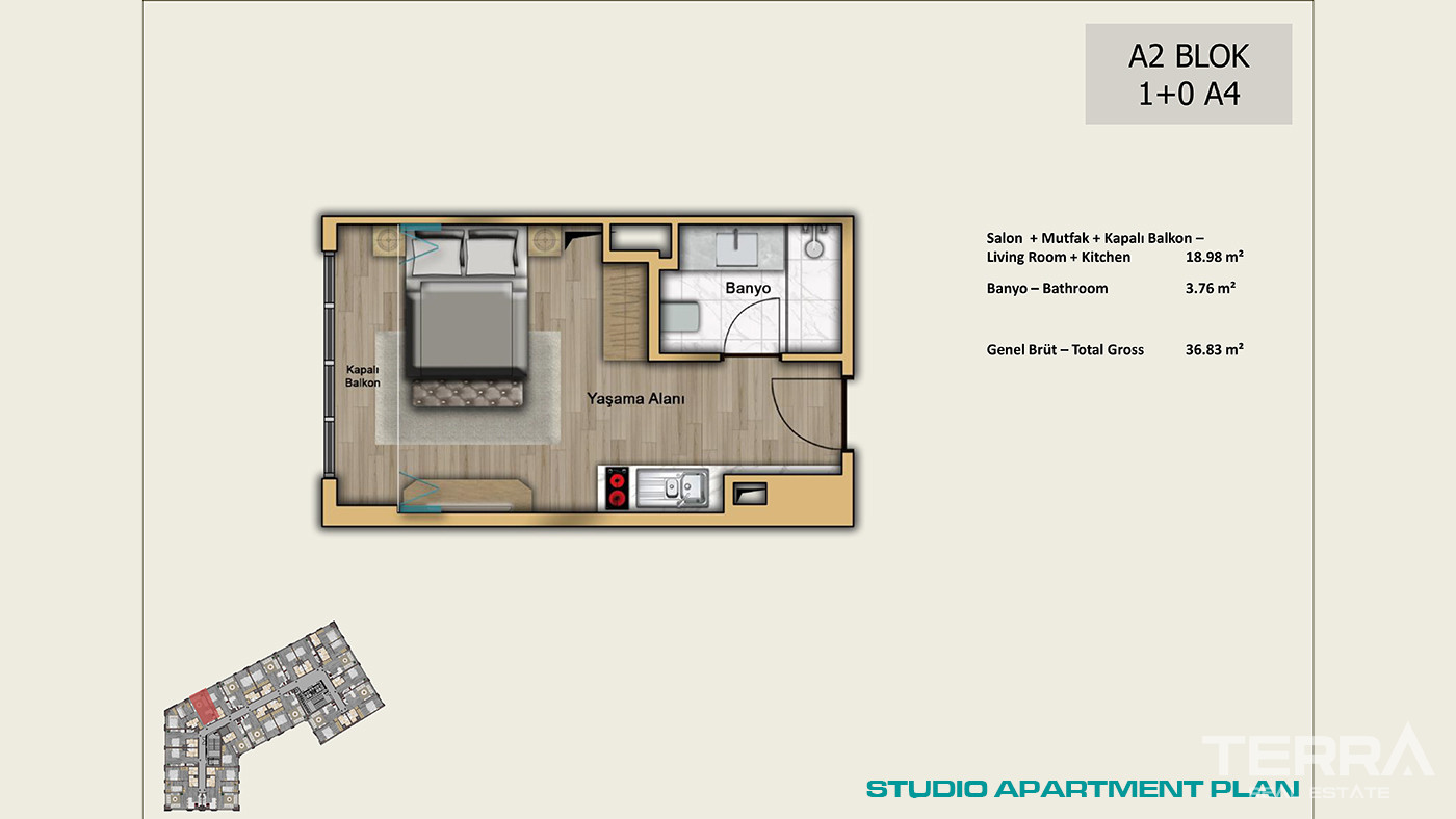 İstanbul Apartments for Sale Close to Universities and Shopping Malls - 102984
