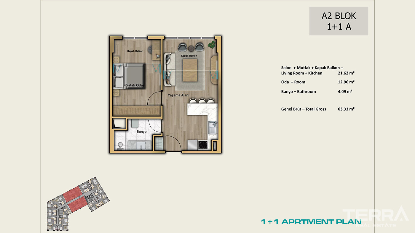 İstanbul Apartments for Sale Close to Universities and Shopping Malls - 102985