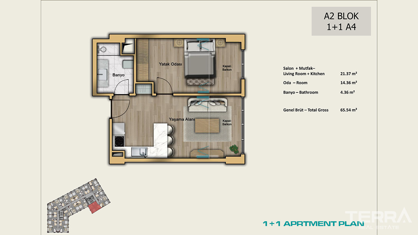 İstanbul Apartments for Sale Close to Universities and Shopping Malls - 102986