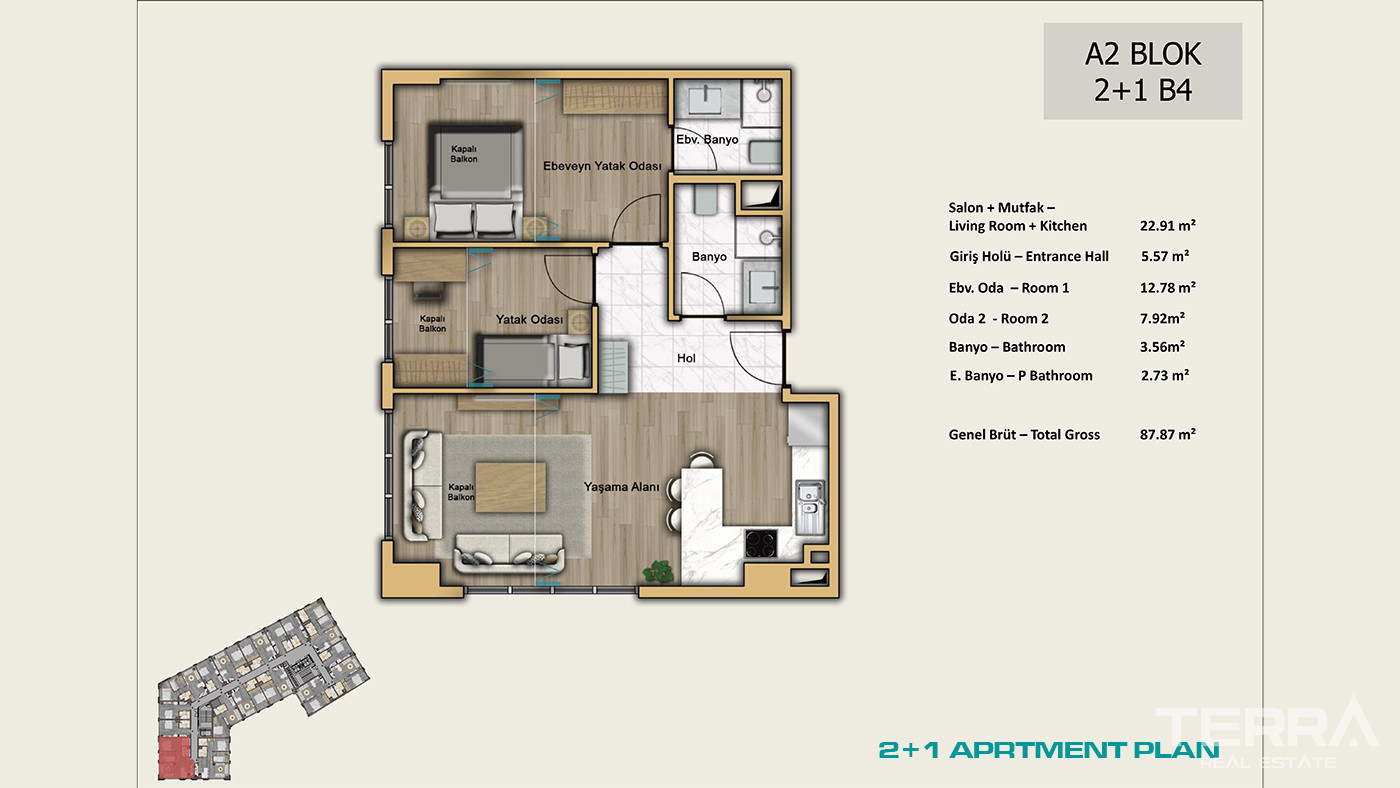 İstanbul Apartments for Sale Close to Universities and Shopping Malls - 102991