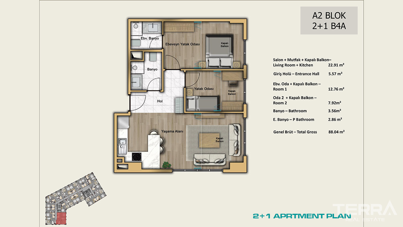 İstanbul Apartments for Sale Close to Universities and Shopping Malls - 102994