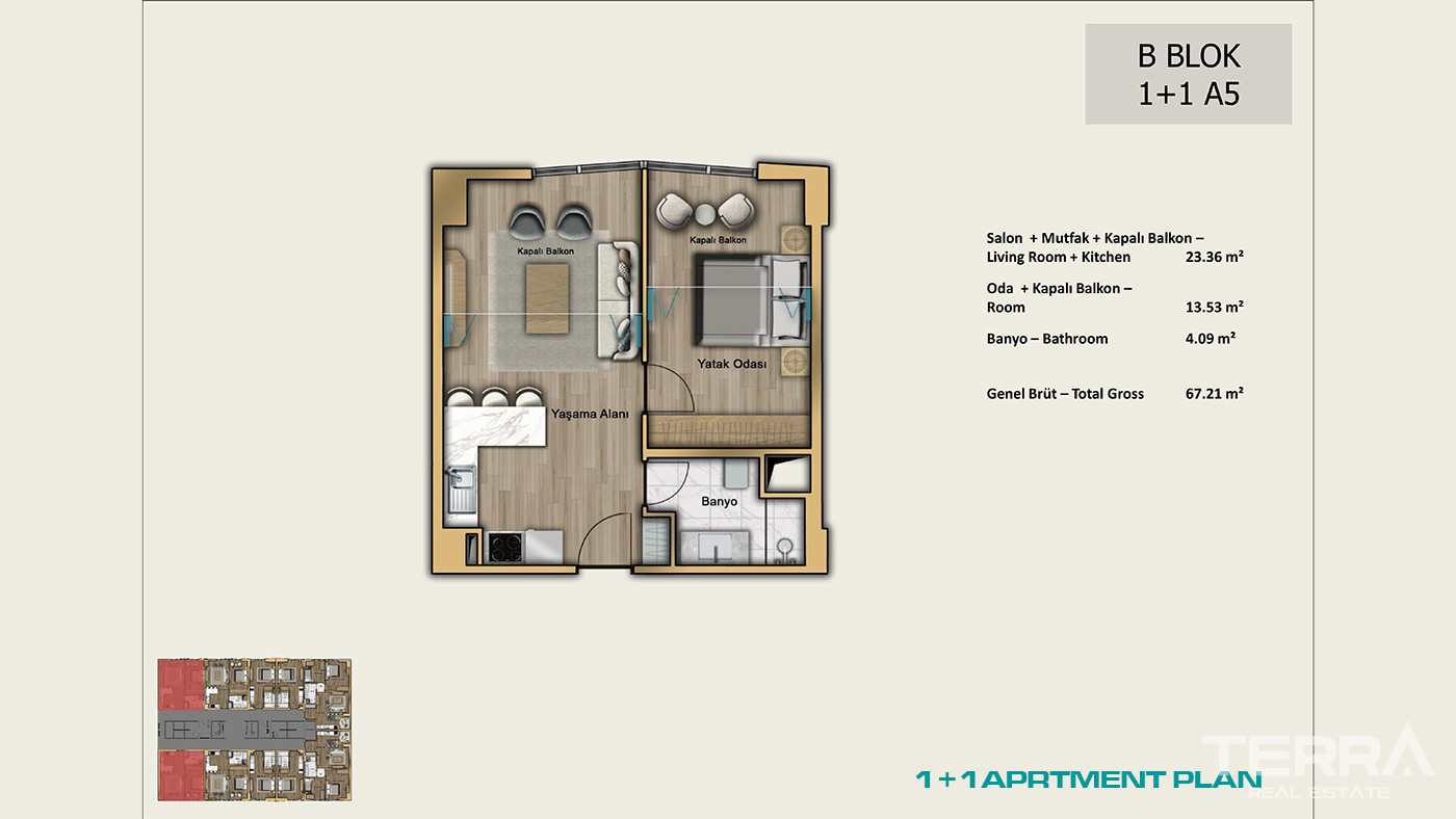 İstanbul Apartments for Sale Close to Universities and Shopping Malls - 103001