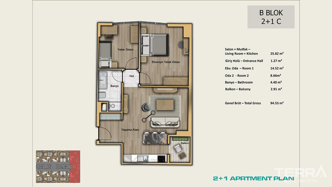 İstanbul Apartments for Sale Close to Universities and Shopping Malls - 103002
