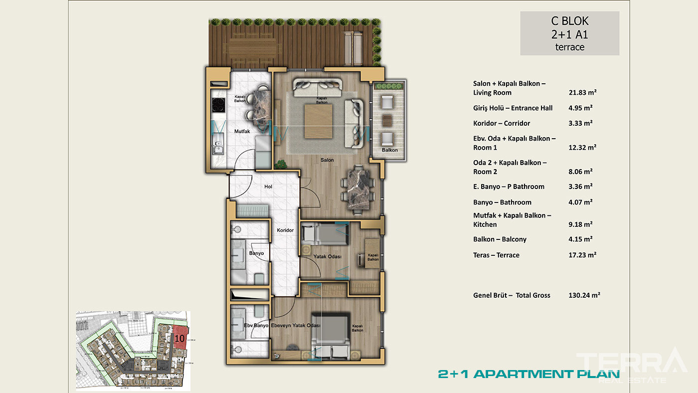 İstanbul Apartments for Sale Close to Universities and Shopping Malls - 103010