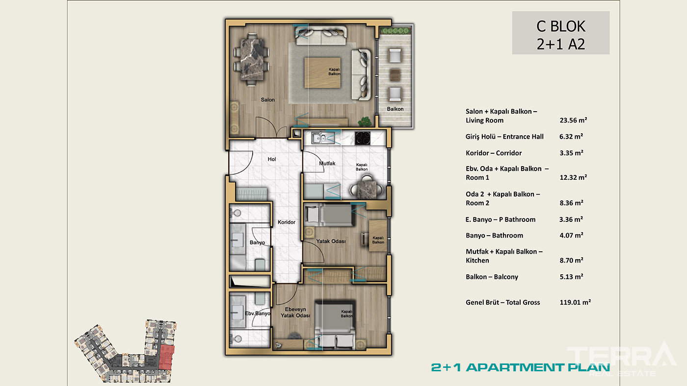 İstanbul Apartments for Sale Close to Universities and Shopping Malls - 103011