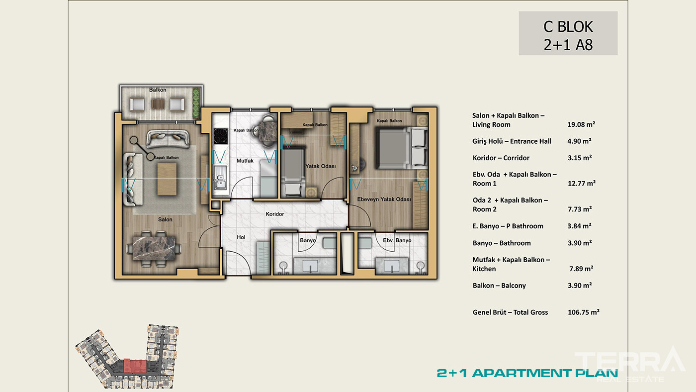 İstanbul Apartments for Sale Close to Universities and Shopping Malls - 103012