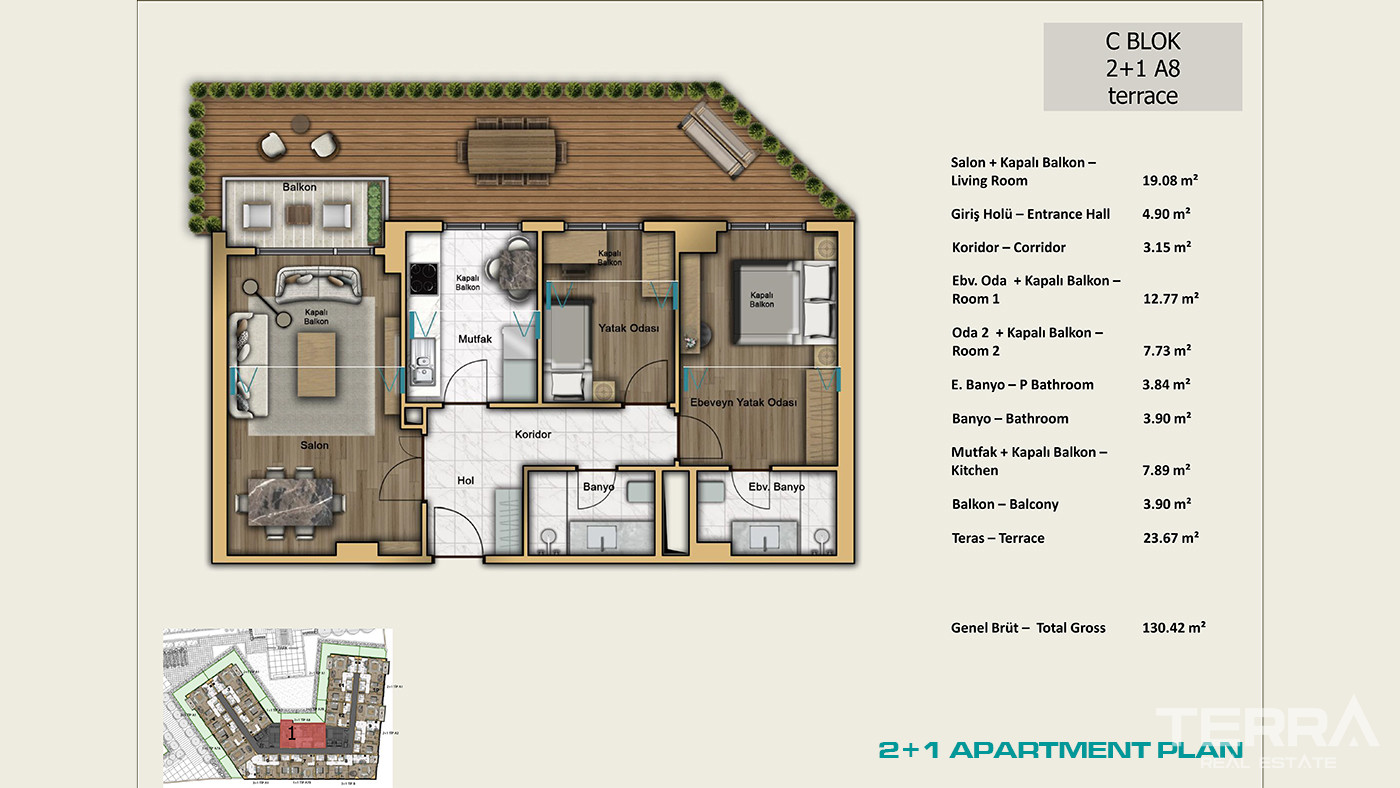 İstanbul Apartments for Sale Close to Universities and Shopping Malls - 103013