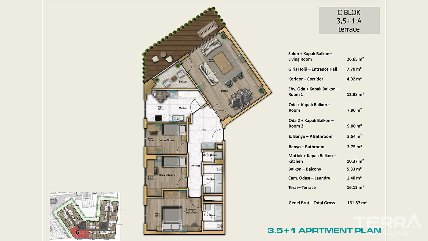 İstanbul Apartments for Sale Close to Universities and Shopping Malls - 103015