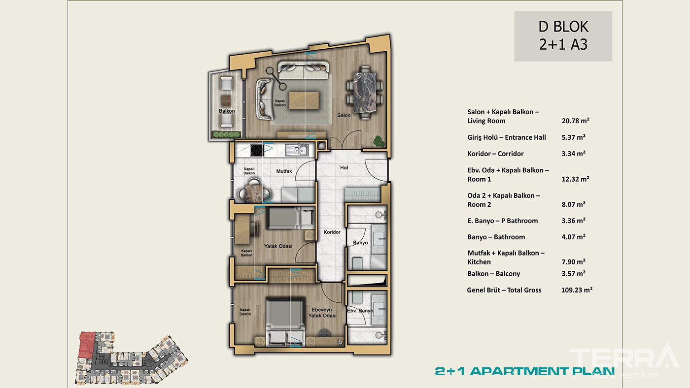 İstanbul Apartments for Sale Close to Universities and Shopping Malls - 103024