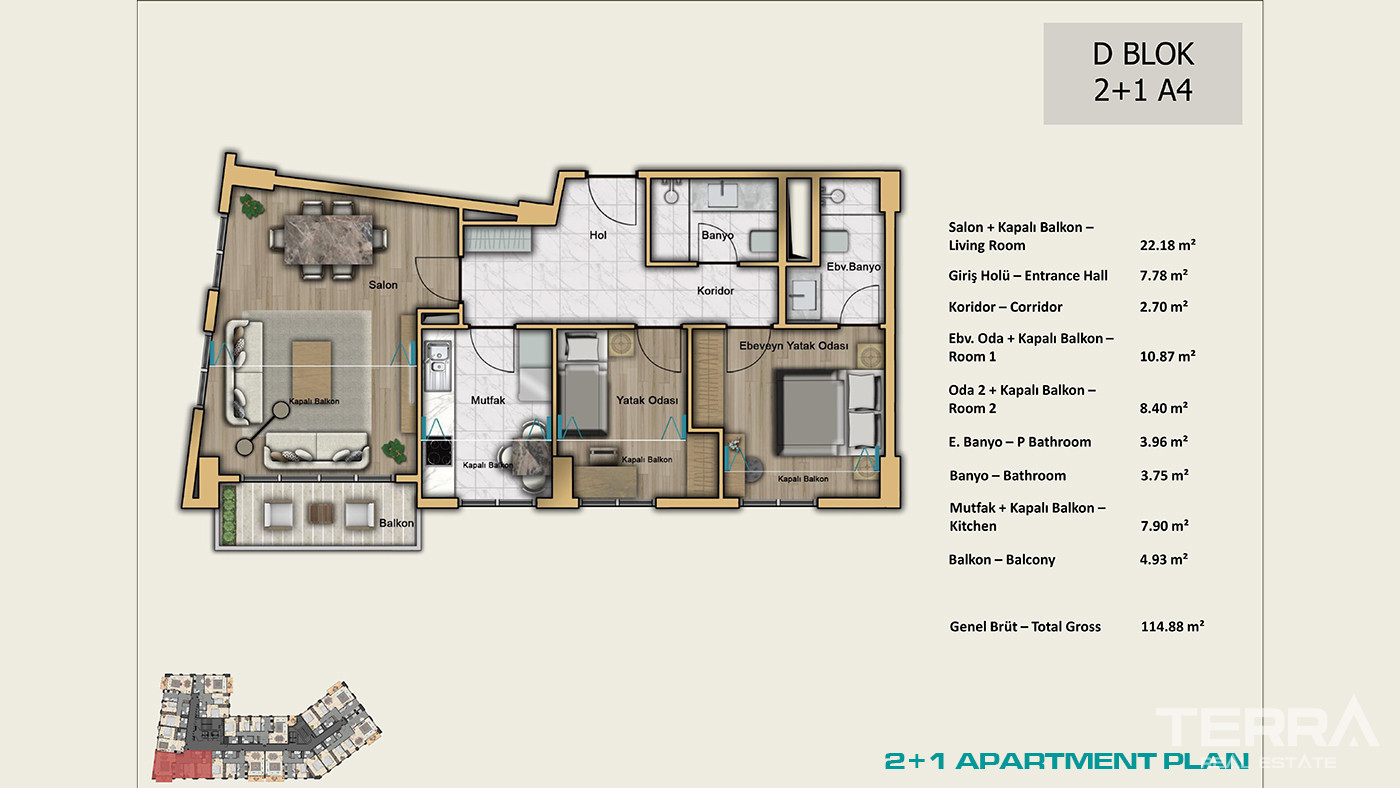 İstanbul Apartments for Sale Close to Universities and Shopping Malls - 103026