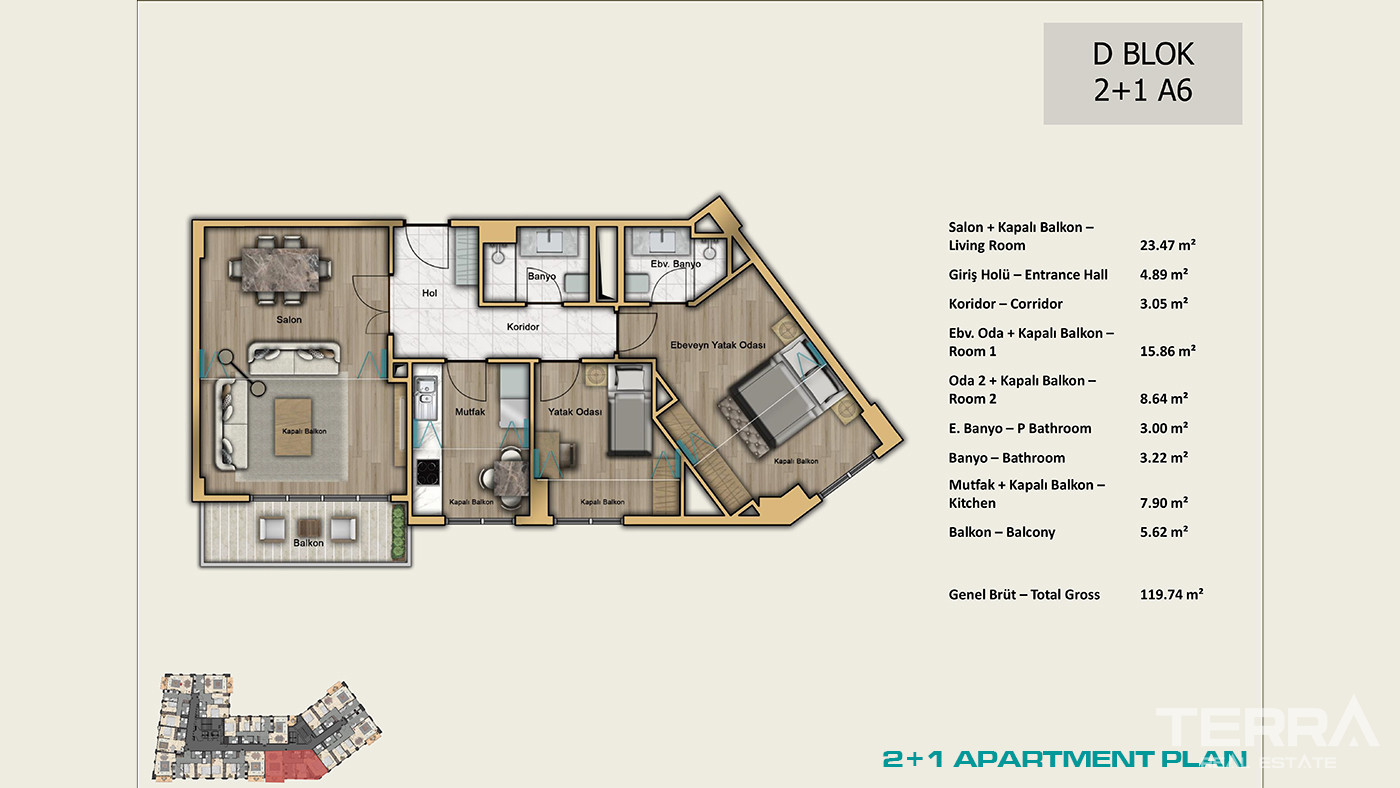 İstanbul Apartments for Sale Close to Universities and Shopping Malls - 103028