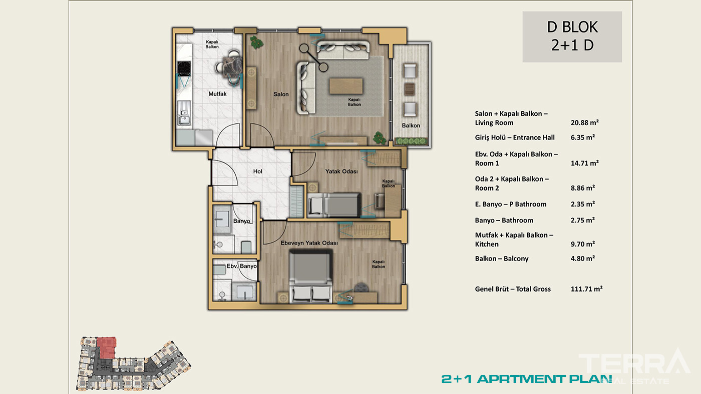 İstanbul Apartments for Sale Close to Universities and Shopping Malls - 103031