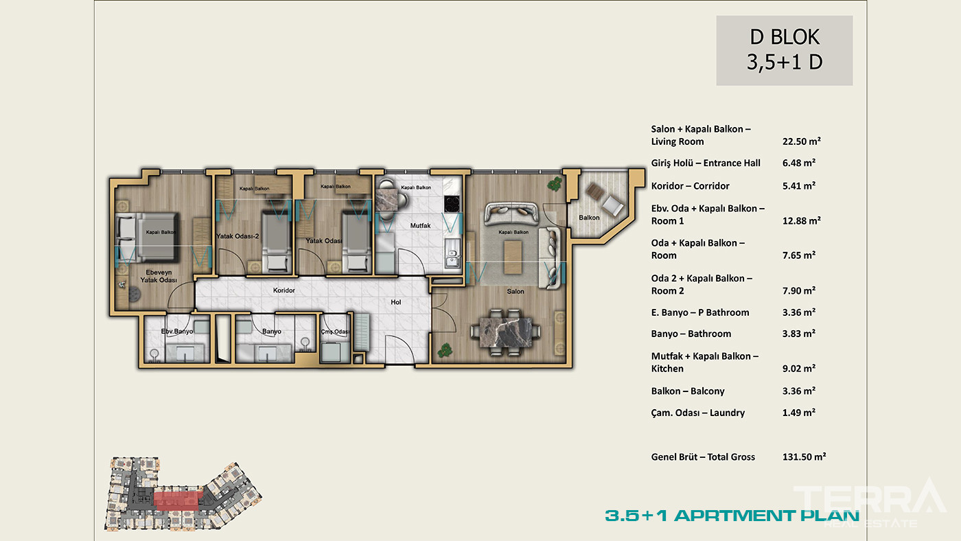 İstanbul Apartments for Sale Close to Universities and Shopping Malls - 103035