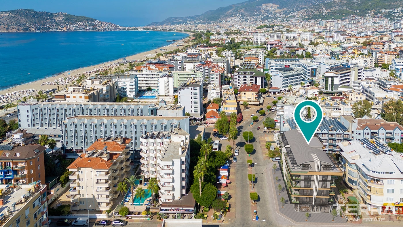 Eleganckie apartamenty w Oba, Alanya: blisko plaży i centrum