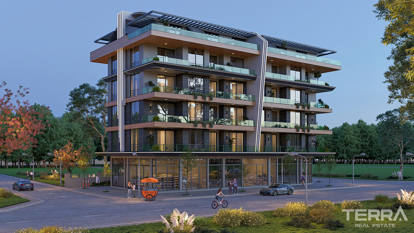 Eleganckie apartamenty w Oba, Alanya: blisko plaży i centrum - 103203